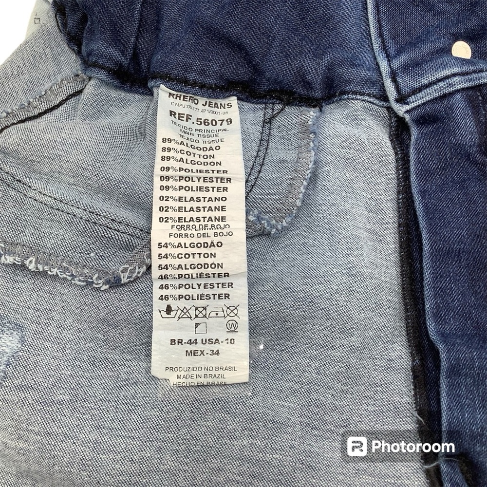 {RHERO JEANS} High Waist Jeans Shaper Shorts # 56079 - Picture 7 of 10